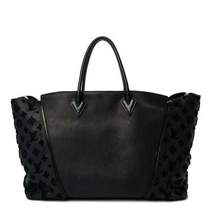 Louis Vuitton Cuir Orfevre Veau Cachemire Tote W GM Black 1 of 19