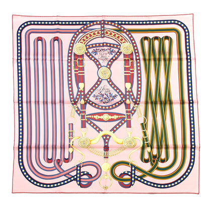 Hermes Silk Grand Tralala 90 Rose Poudre Vert 1 of 6