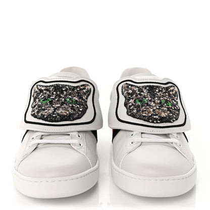 Gucci Calfskin Ayers Web Womens Ace Lace Sneakers 36.5 White 2 of 8