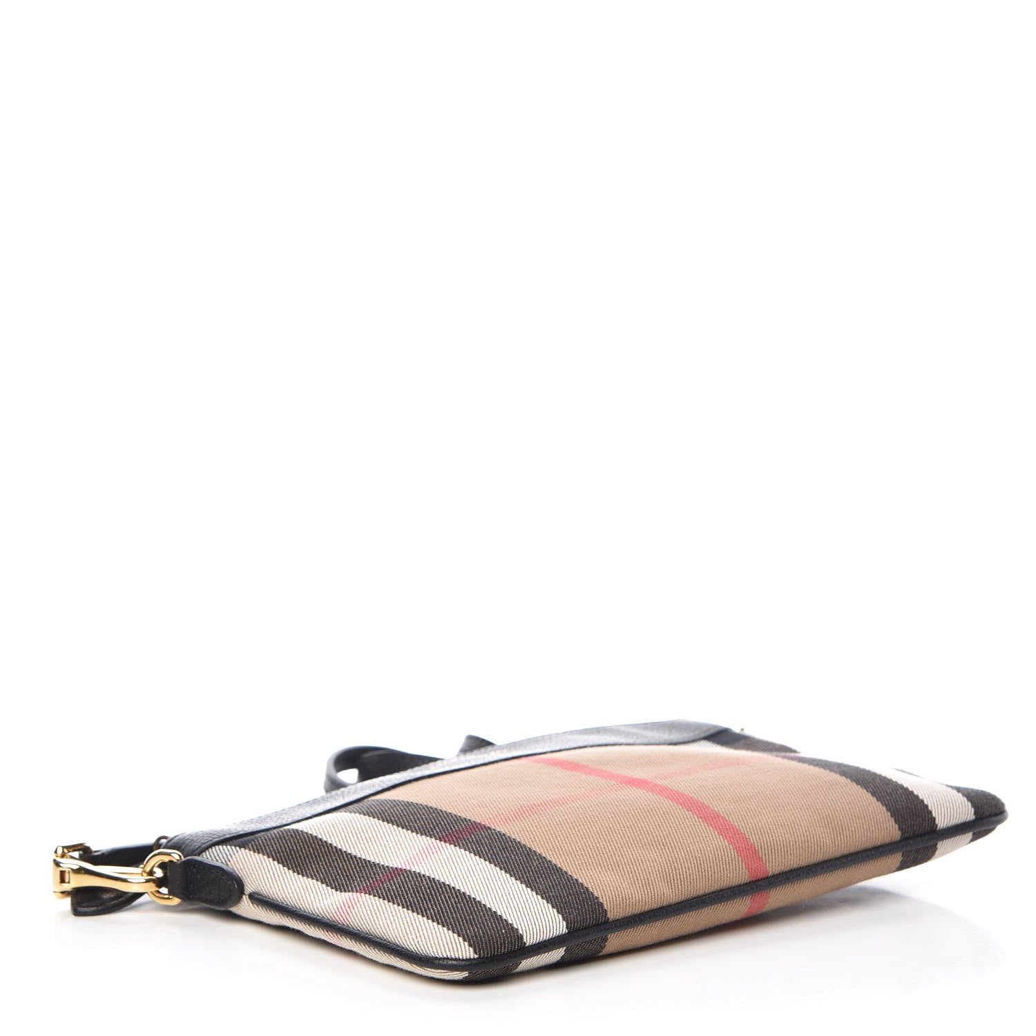 Burberry House Check Derby Peyton Crossbody Clutch Bag Black 4 of 10