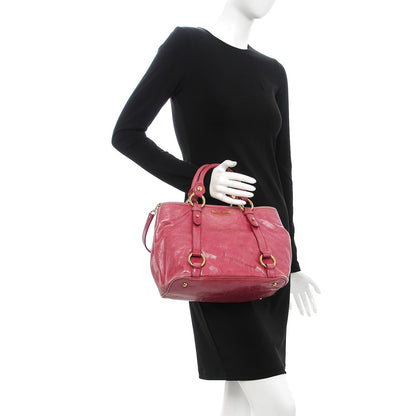 Miu Miu Vitello Lux Tote Pink 3 of 13