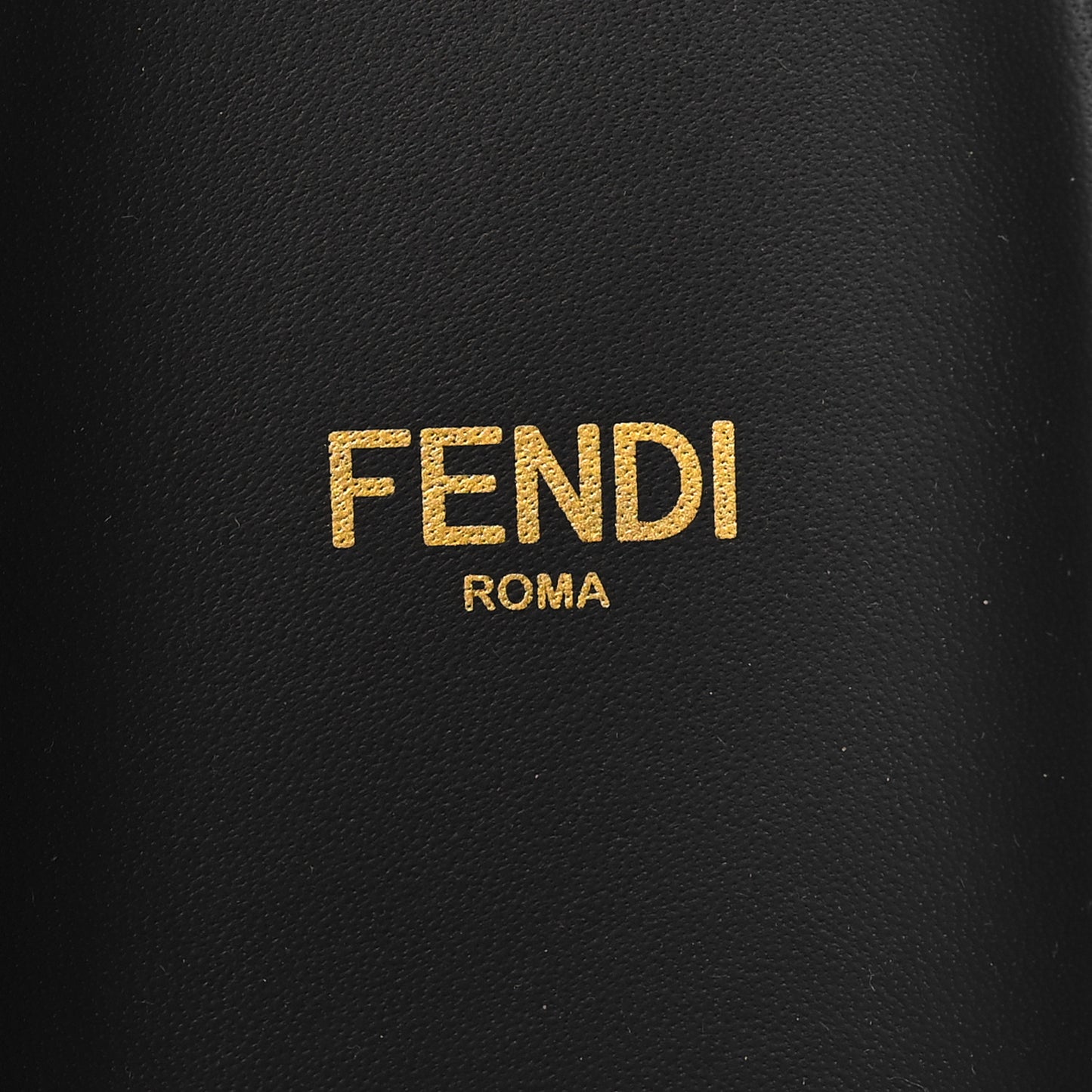 Satin FF Fendi Feel Slide Sandals 36.5 Tobacco Black