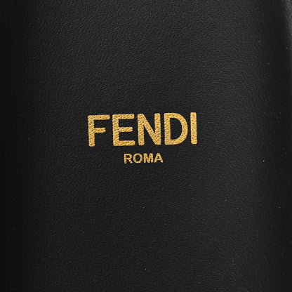 Fendi Satin FF Fendi Feel Slide Sandals 36.5 Tobacco Black 7 of 8