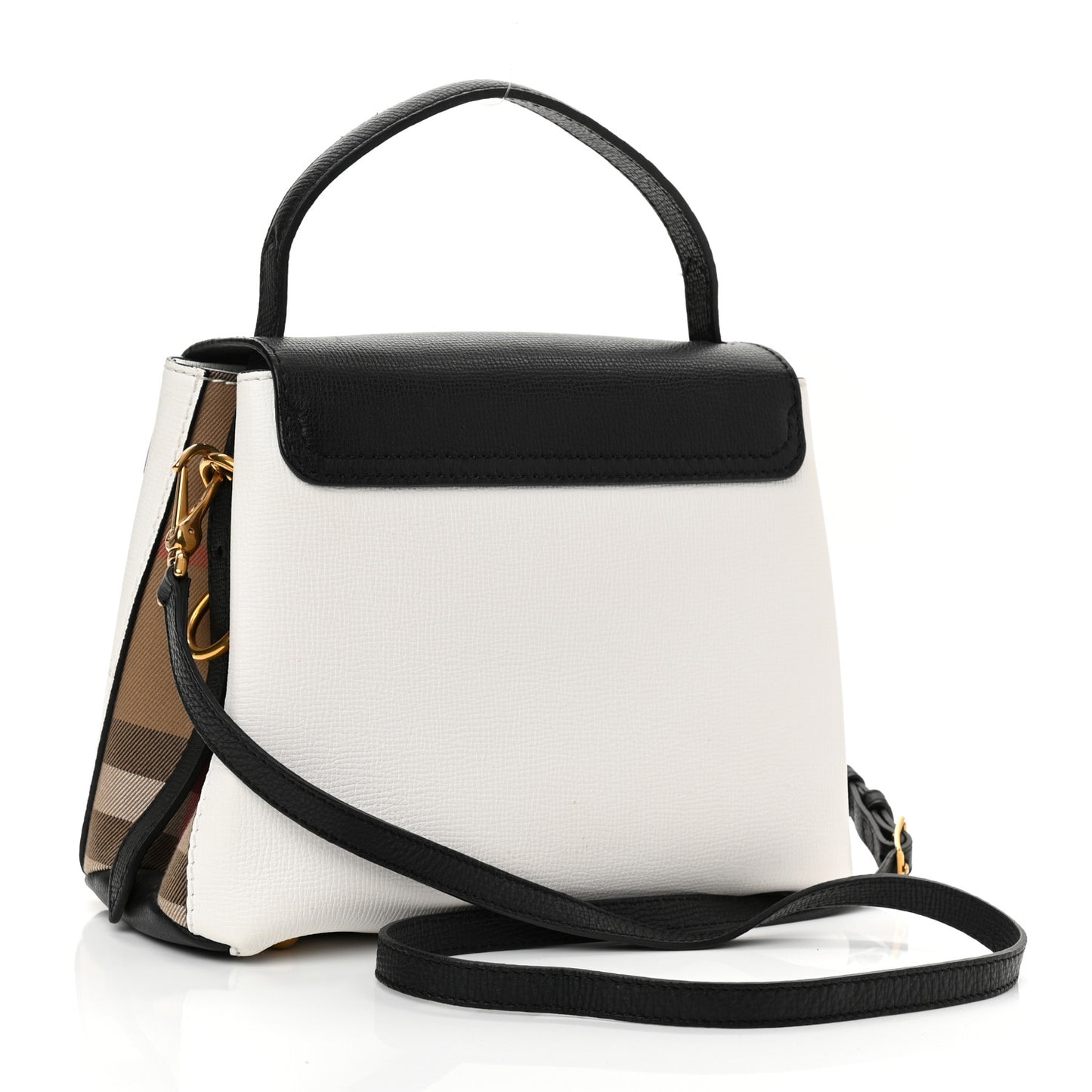 Derby Calfskin House Check Small Camberley Chalk White Black