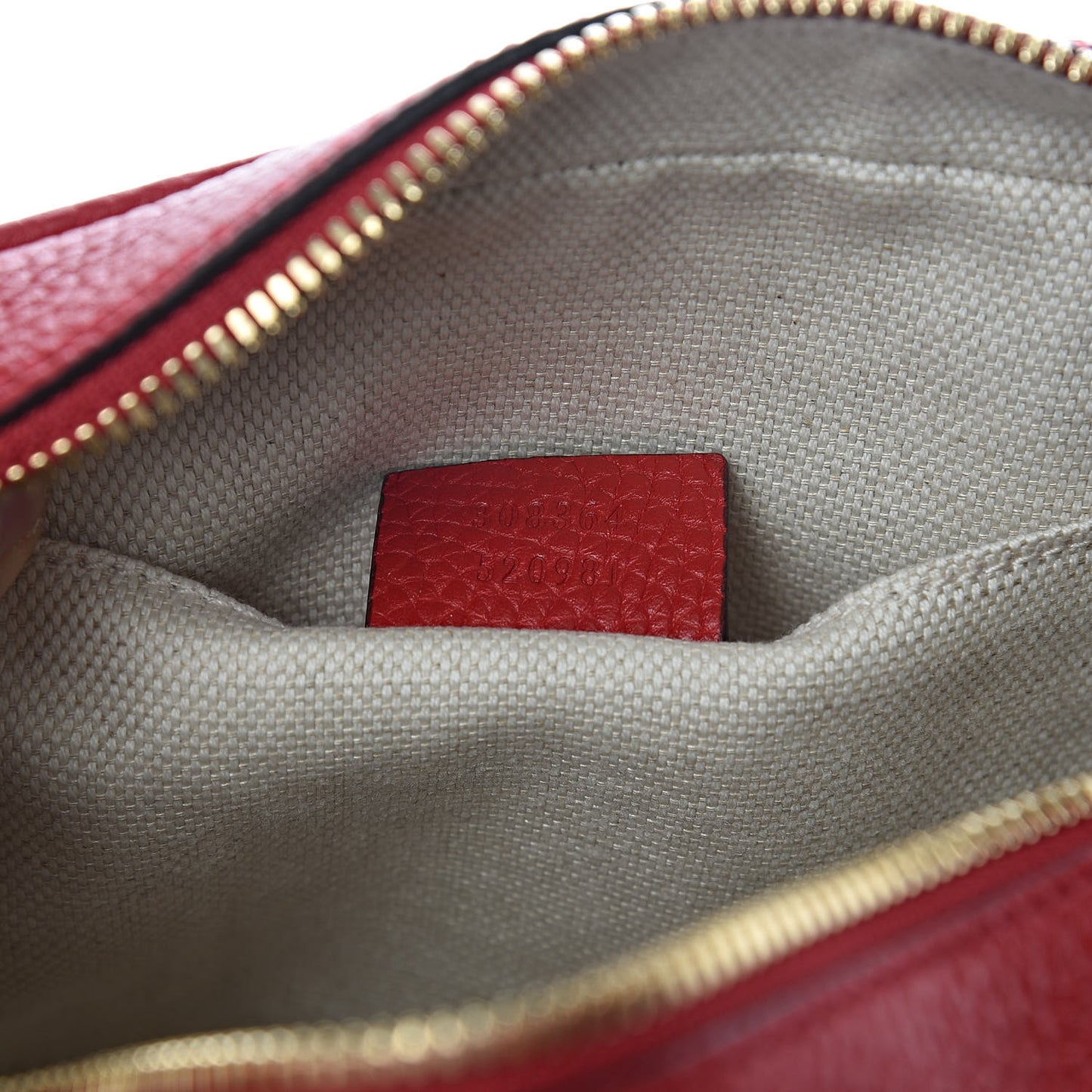 Pebbled Calfskin Small Soho Disco Bag Tabasco Red