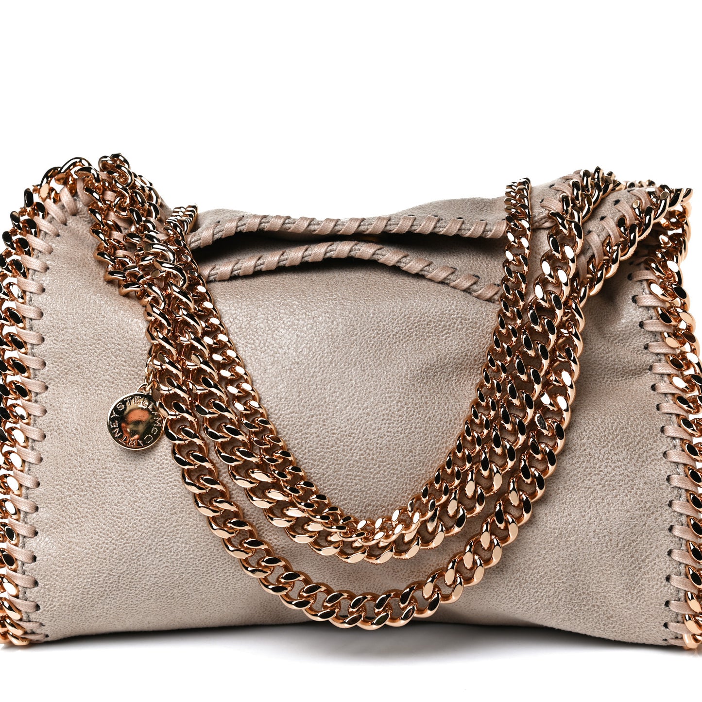 Mini Falabella Fold Over Tote Clotted Cream