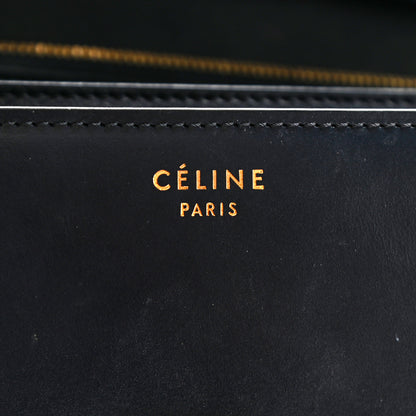 Celine Box Calfskin Medium Classic Box Flap Bag Navy 6 of 11