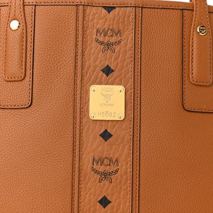 MCM Calfskin Medium Liz Reversible Shopper Tote Cognac 11 of 17