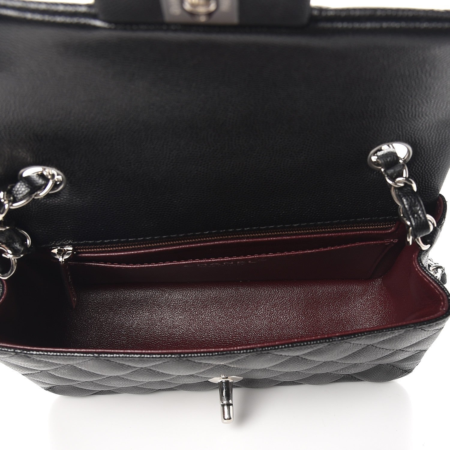 Chanel Caviar Quilted Mini Rectangular Flap Black 5 of 8
