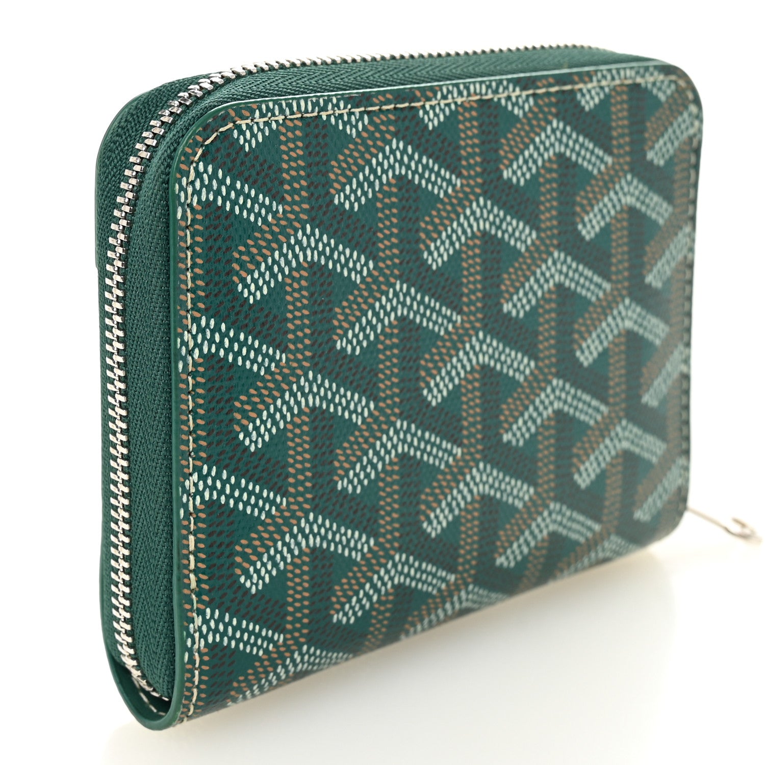 Goyard Goyardine Matignon PM Wallet Green 3 of 6
