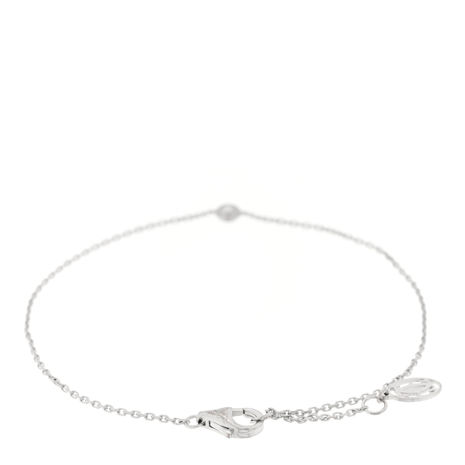 Cartier 18K White Gold Diamond XS D'Amour Bracelet 2 of 3