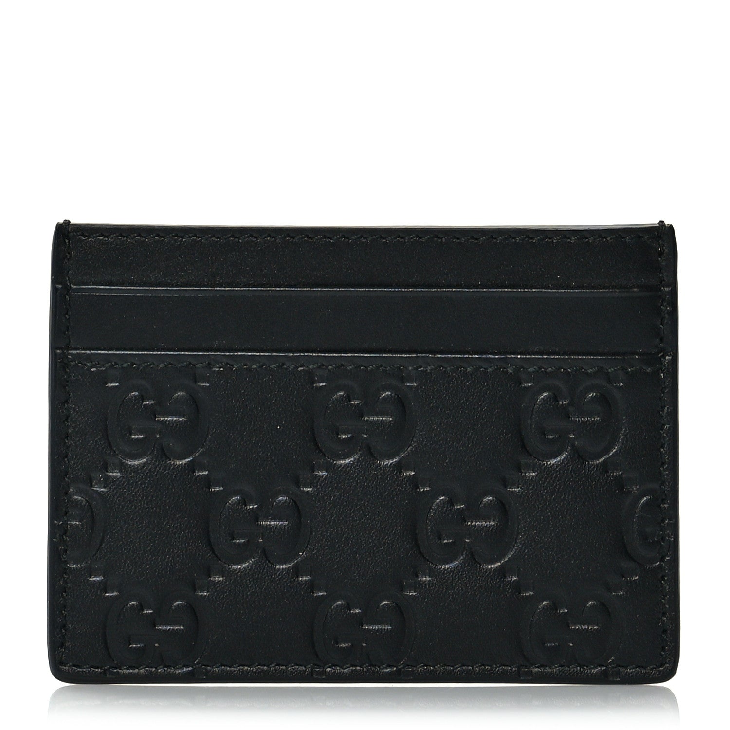 Gucci Guccissima Card Holder Black 1 of 7