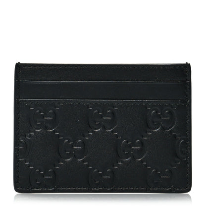 Gucci Guccissima Card Holder Black 1 of 7