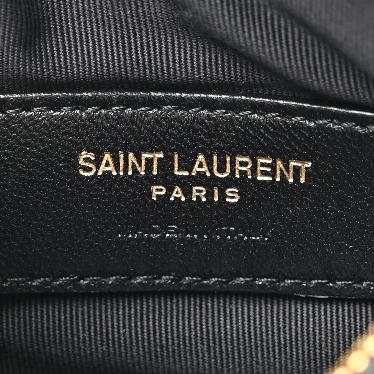 Calfskin Matelasse Monogram Key Pouch Black