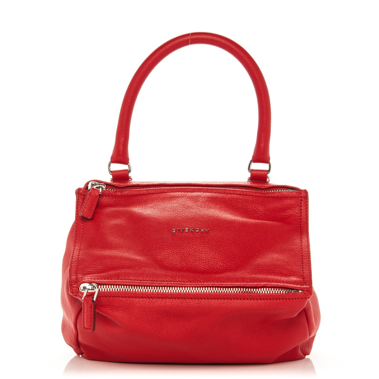 Sugar Goatskin Small Pandora Red