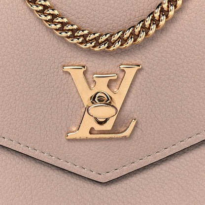 Louis Vuitton Soft Calfskin My Lockme Chain Pochette Greige 8 of 12