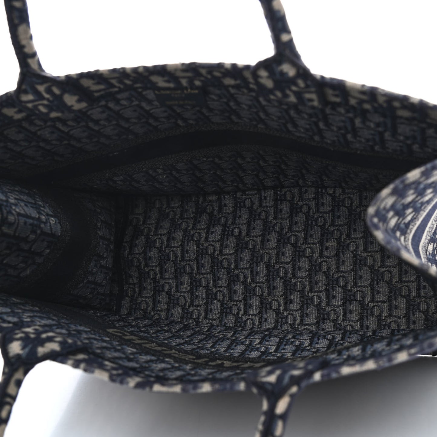 Oblique Book Tote Blue Multicolor