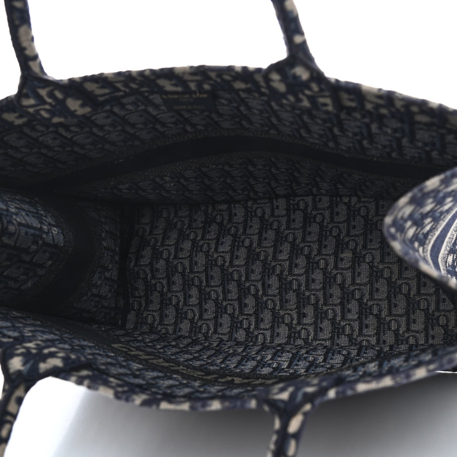 Christian Dior Oblique Book Tote Blue Multicolor 5 of 9