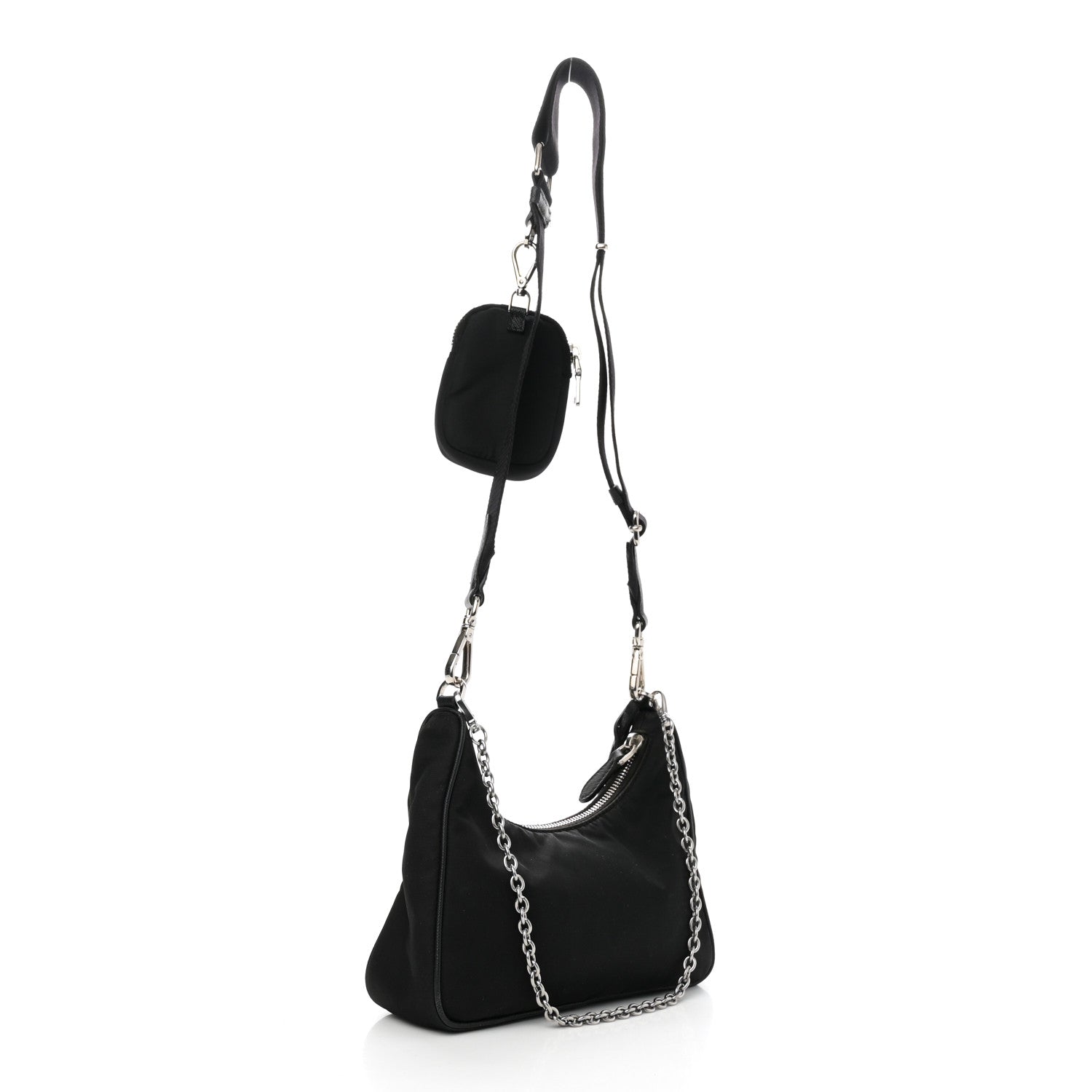 Prada Nylon Re-Edition 2005 Shoulder Bag Black 3 of 9