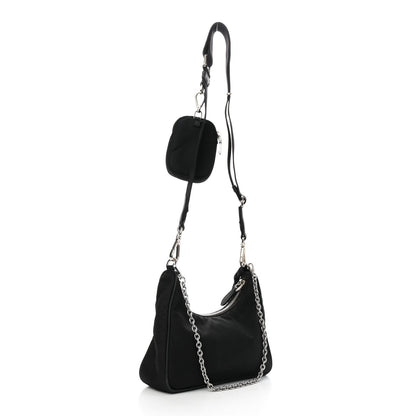 Prada Nylon Re-Edition 2005 Shoulder Bag Black 3 of 9