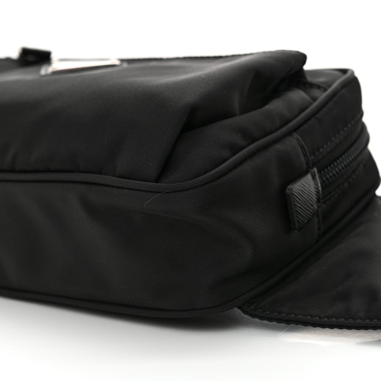 Re-Nylon Saffiano Belt Bag Black