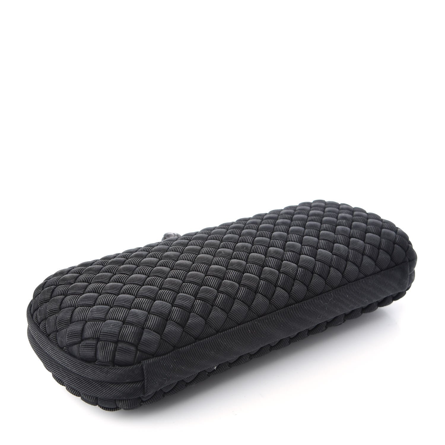 Bottega Veneta Silk Faille Intrecciato Knot Clutch Black 4 of 7