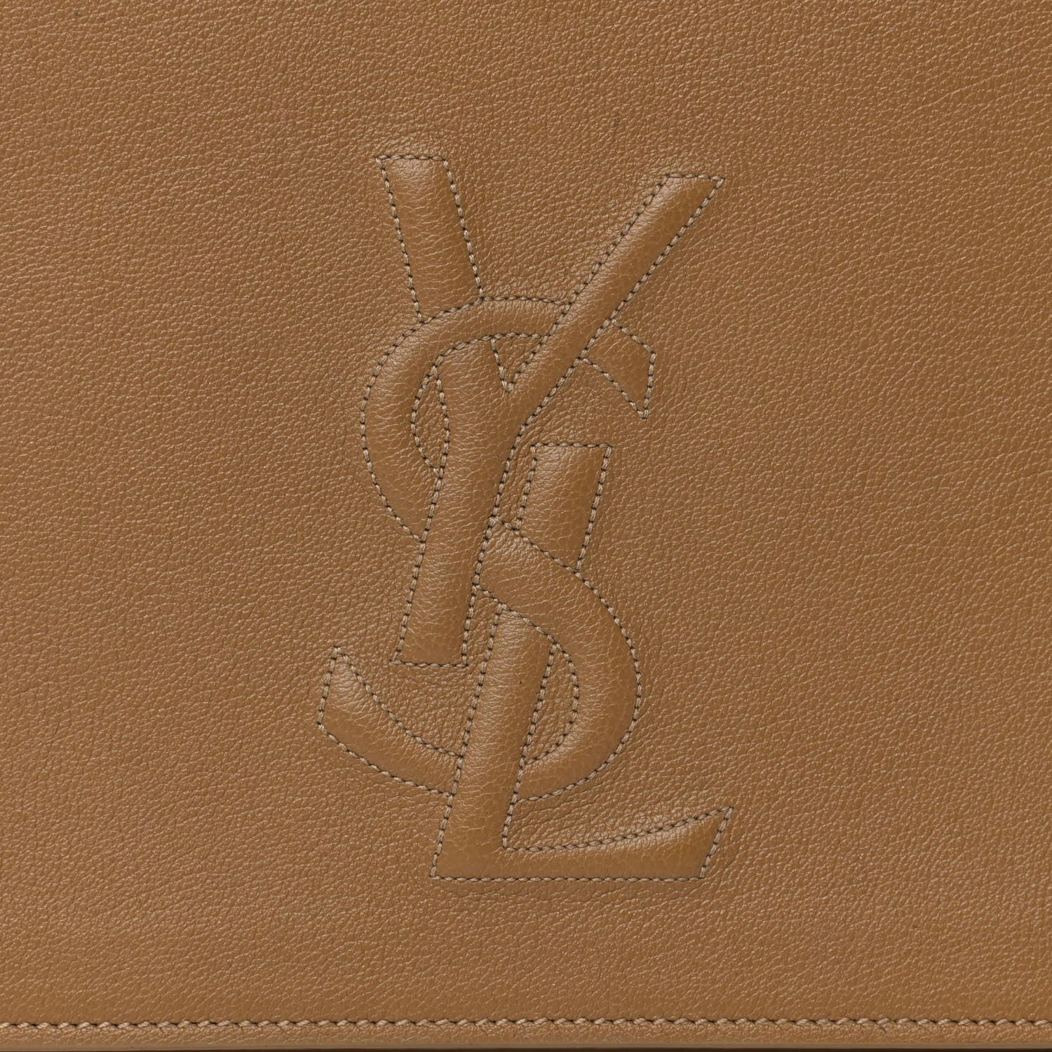 Saint Laurent Goatskin Large Belle De Jour Clutch Beige 9 of 15