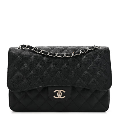 Chanel Caviar Quilted Jumbo Double Flap Black 1 of 12