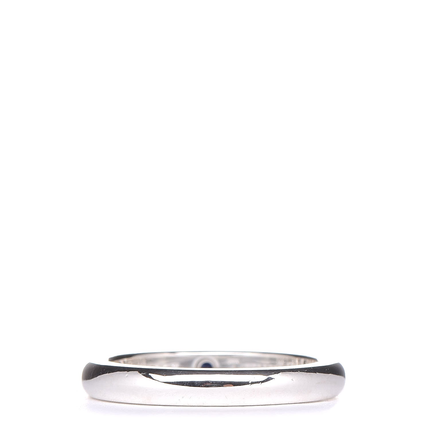 Tiffany Sterling Silver Blue Sapphire Stacking Ring 46 3.75 3 of 5