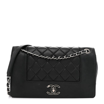 Chanel Sheepskin Quilted Vintage Mademoiselle Flap Black 1 of 13
