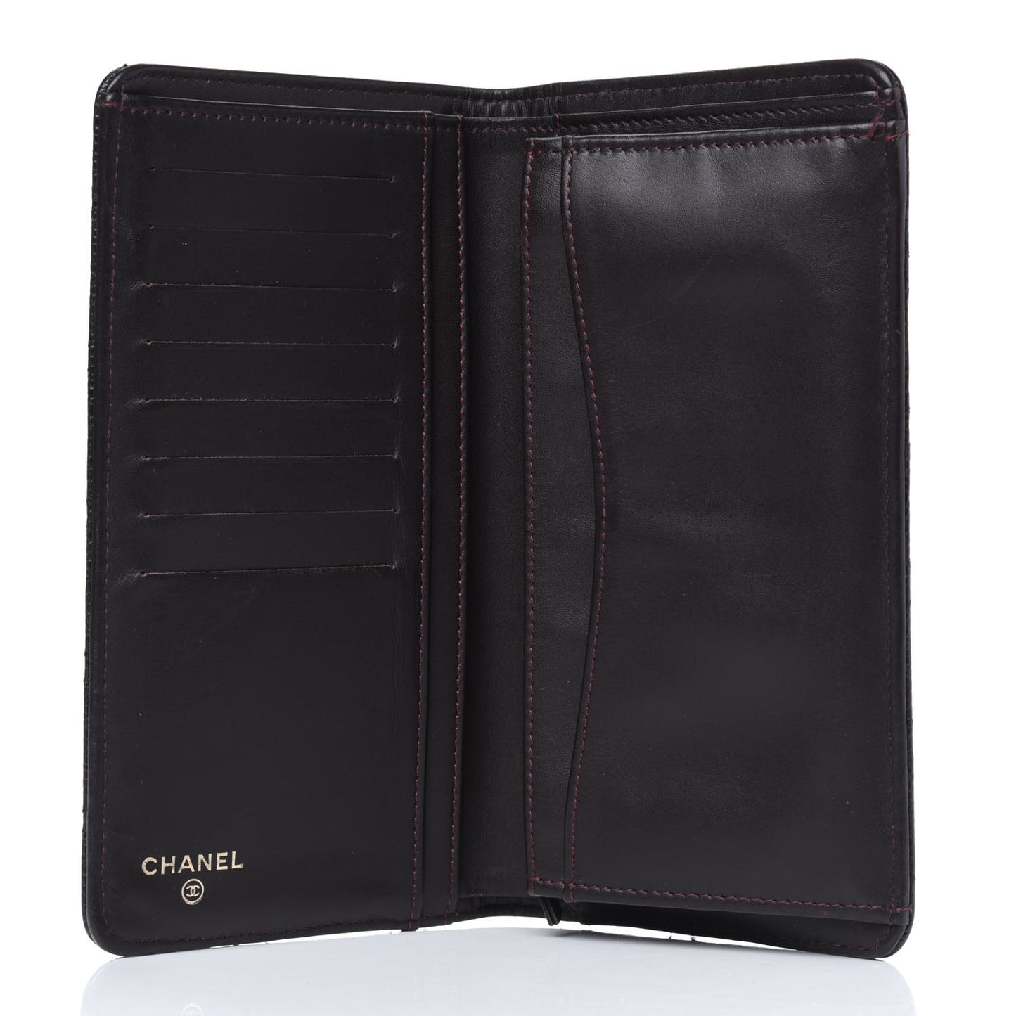 Caviar Quilted Yen Wallet Black