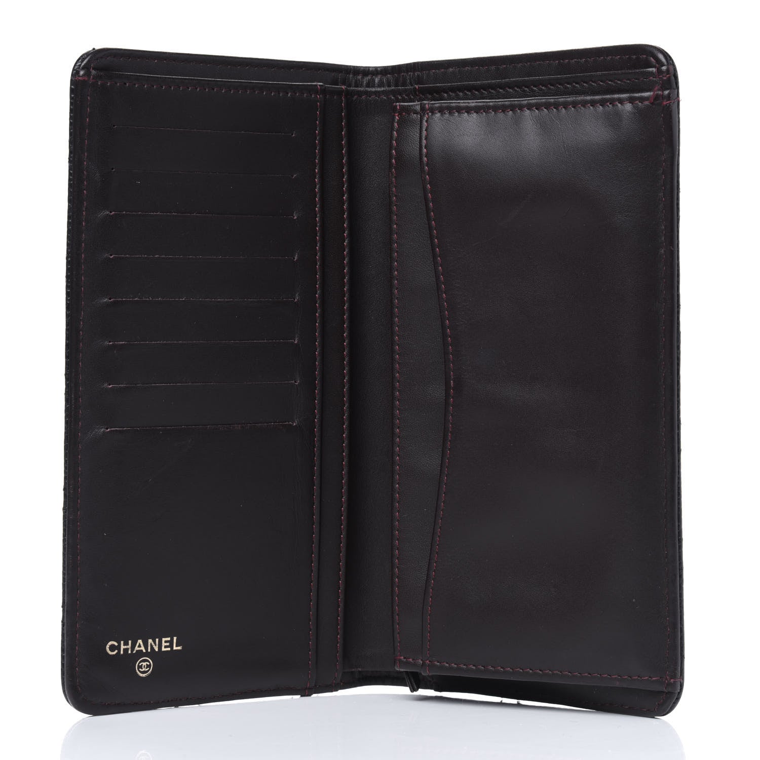 Chanel Caviar Quilted Yen Wallet Black 5 of 22