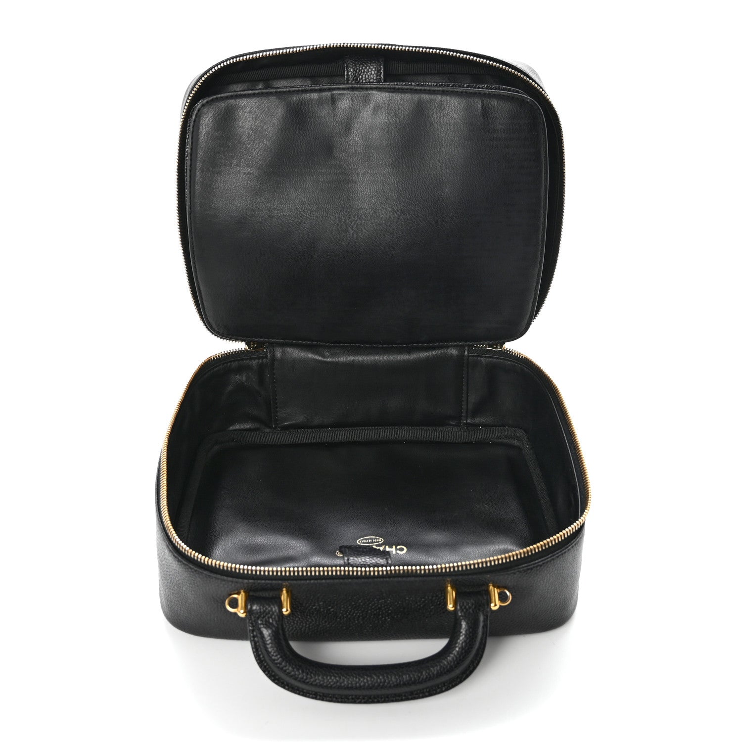 Chanel Caviar Timeless CC Vanity Case Black 4 of 10
