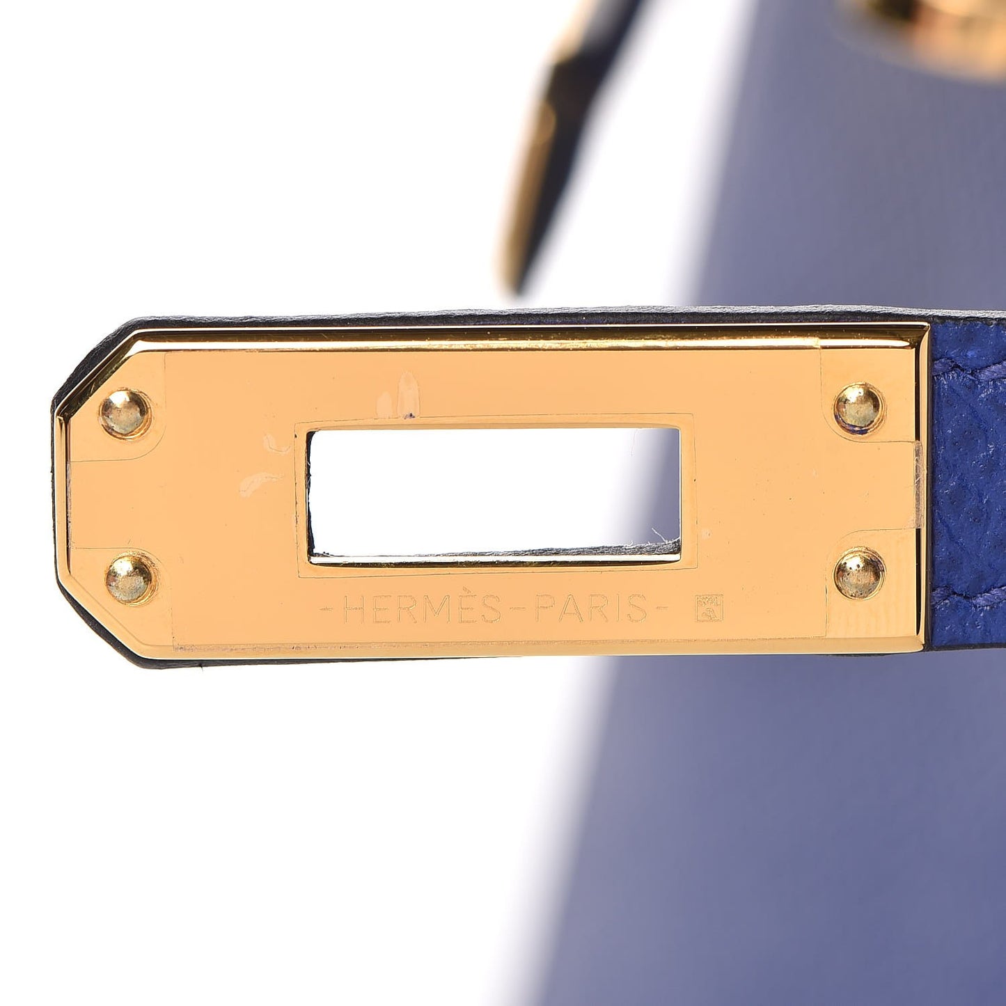 Epsom Mini Kelly Sellier 20 Bleu Electrique