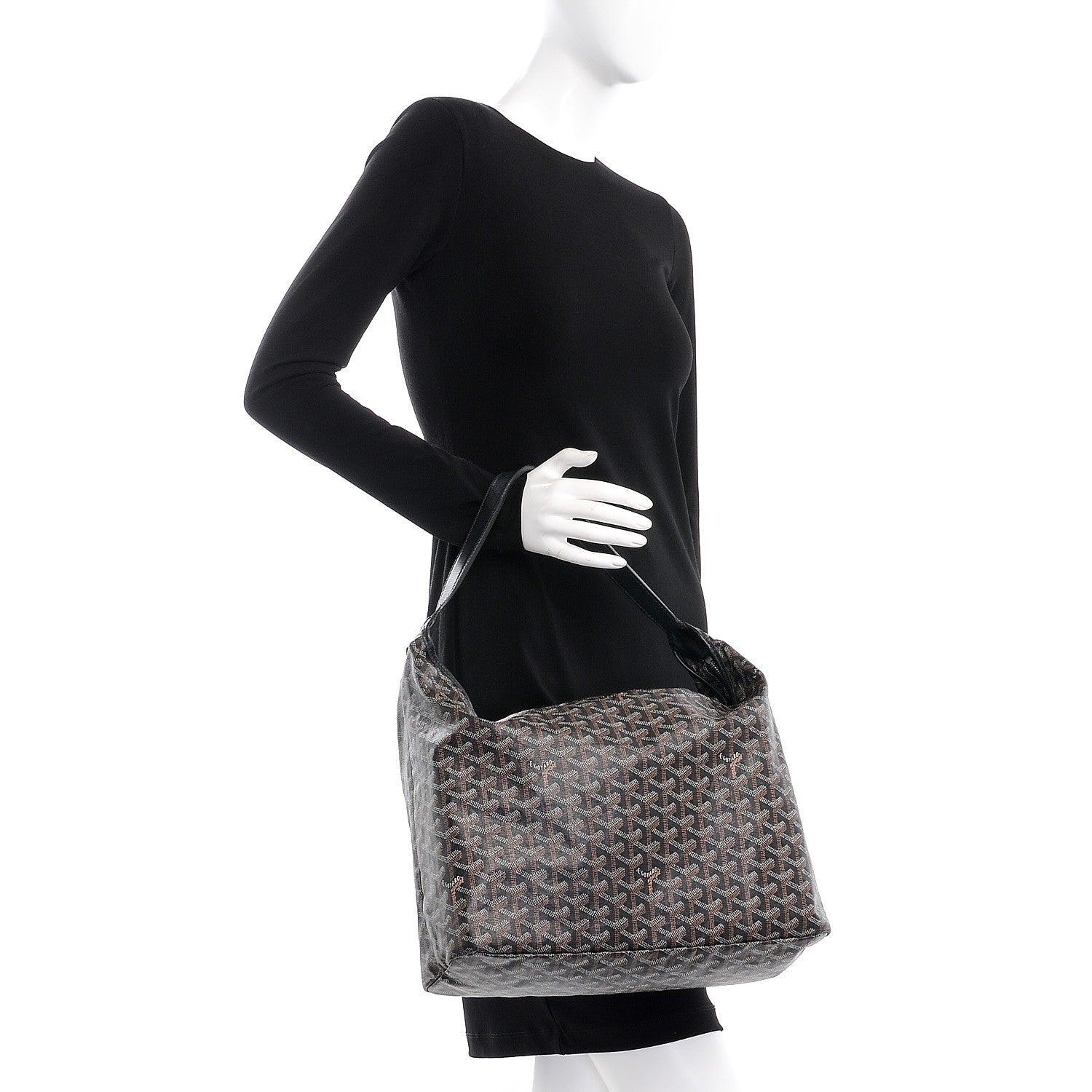 Goyard Goyardine Fidji Zip Hobo Black 2 of 7