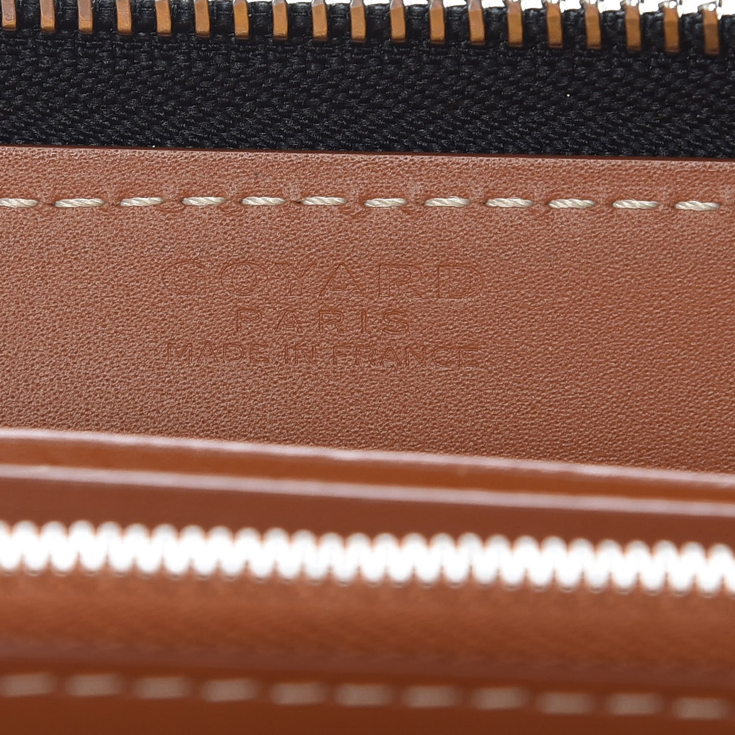 Goyard Goyardine Matignon Zip Around GM Wallet Black Gold 8 of 12