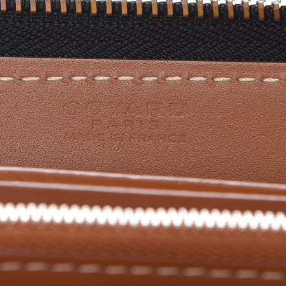 Goyard Goyardine Matignon Zip Around GM Wallet Black Gold 8 of 12