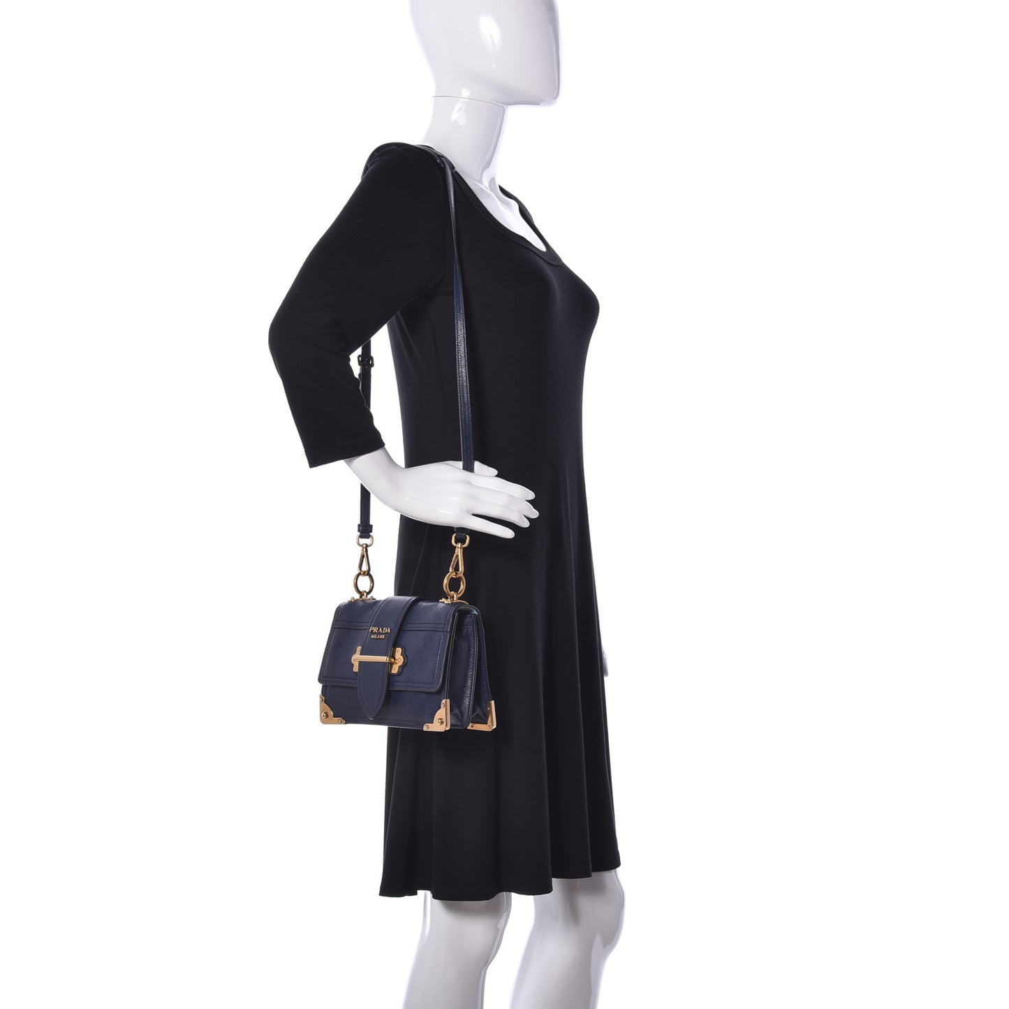 Glace Calf Soft Cahier Bag Baltico Astrale