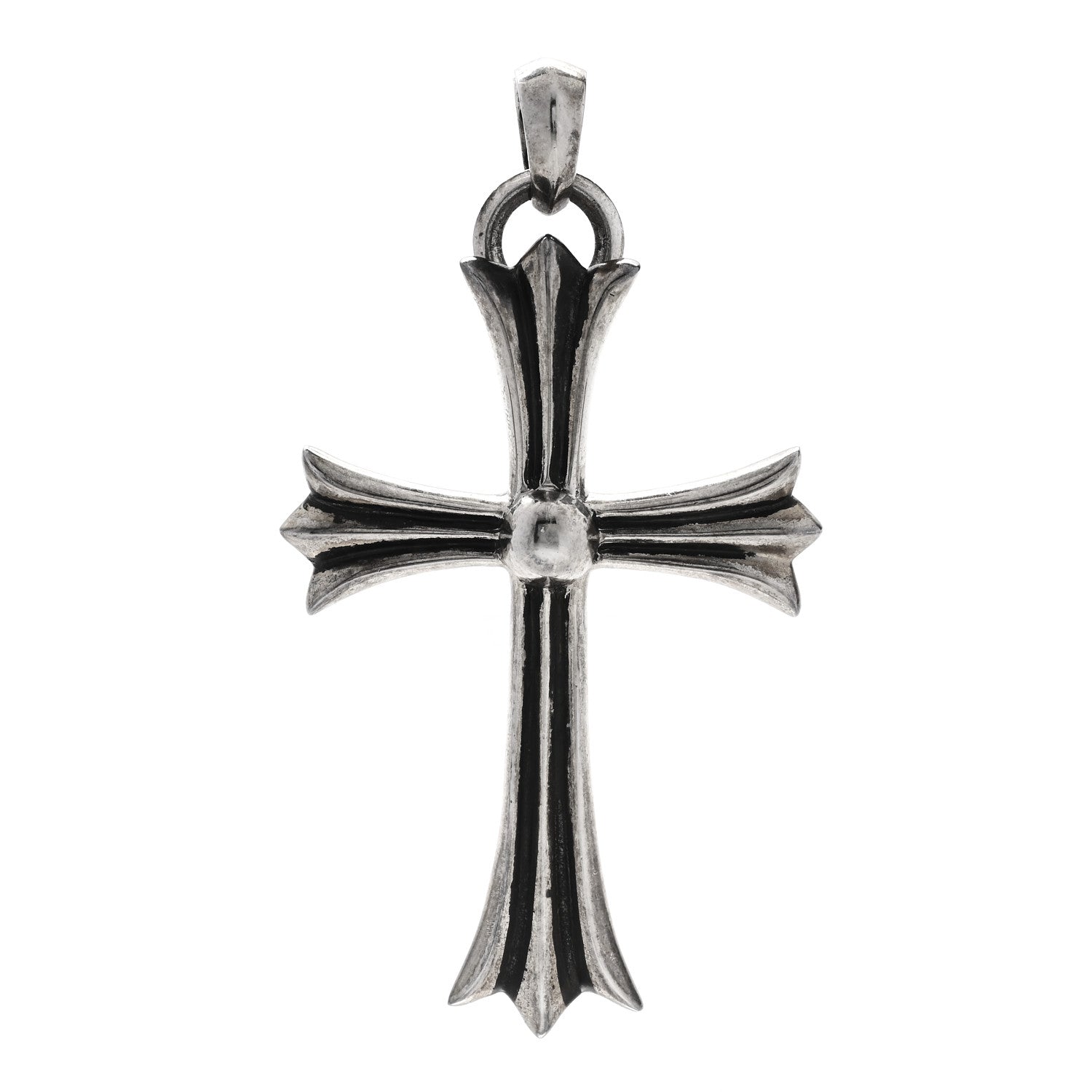 Chrome Hearts Sterling Silver Large Double Cross Pendant 1 of 5