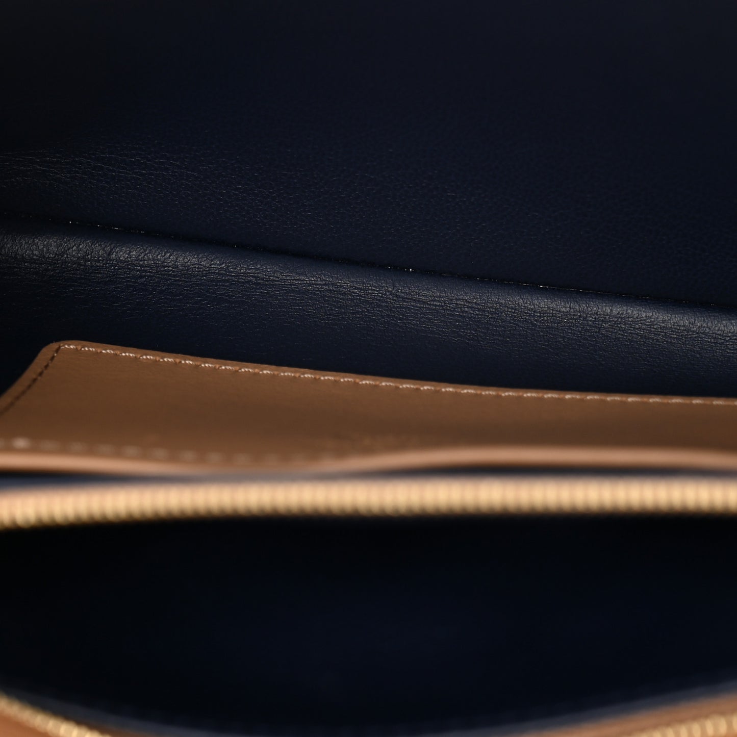 Lambskin Embossed Monogram Pochette Coussin Camel