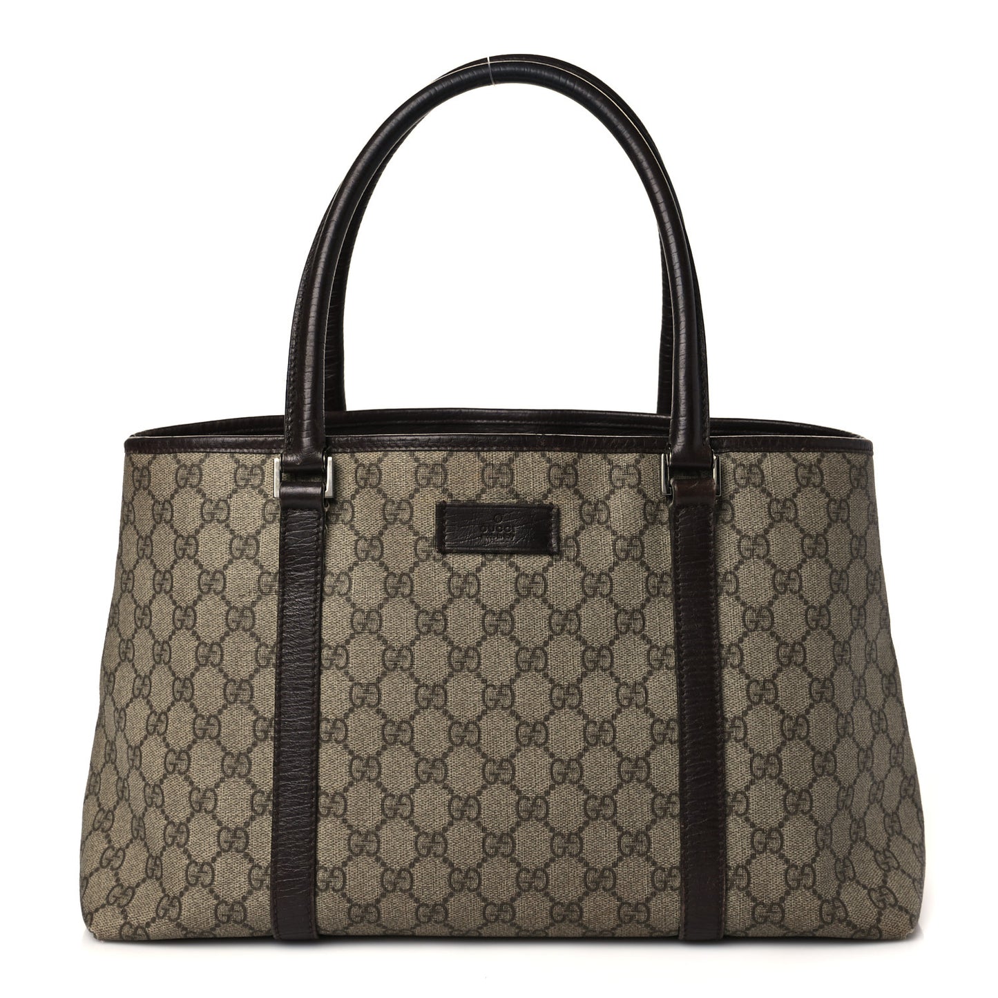 GG Plus Monogram Medium Joy Tote Dark Brown