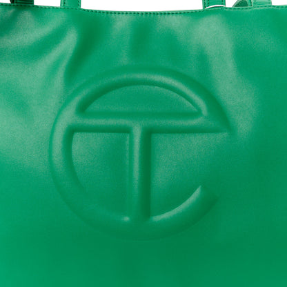 Telfar Vegan Leather Medium Shopping Bag Greenscreen 8 of 10