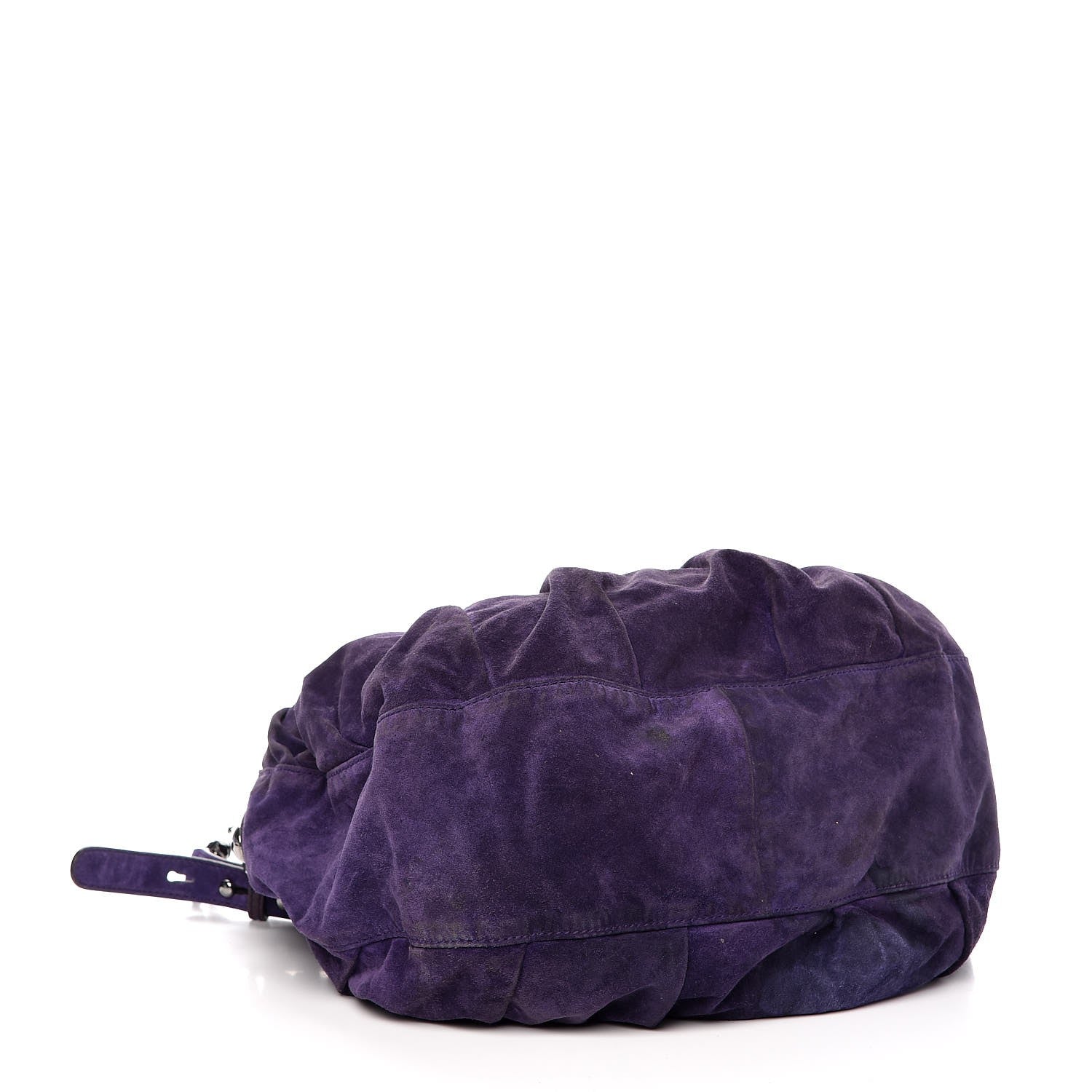 Gucci Suede Icon Bit Shoulder Bag Purple 5 of 11