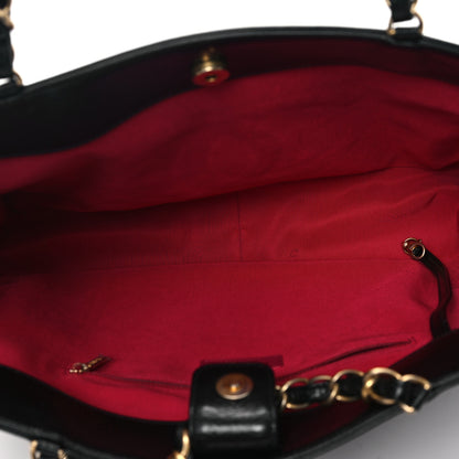 Chanel Shiny Aged Calfskin Shopping Bag Black 5 of 12
