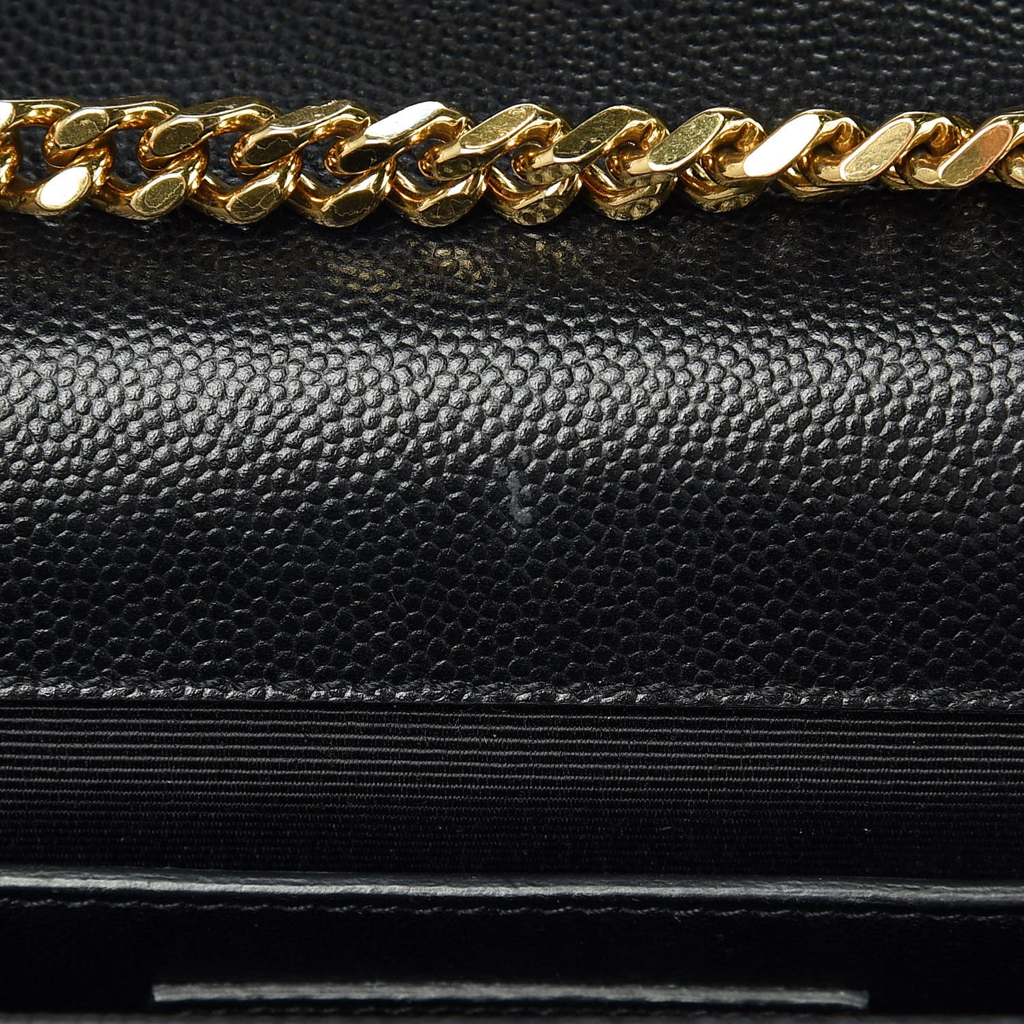 Grain De Poudre Medium Classic Monogram Kate Satchel Black