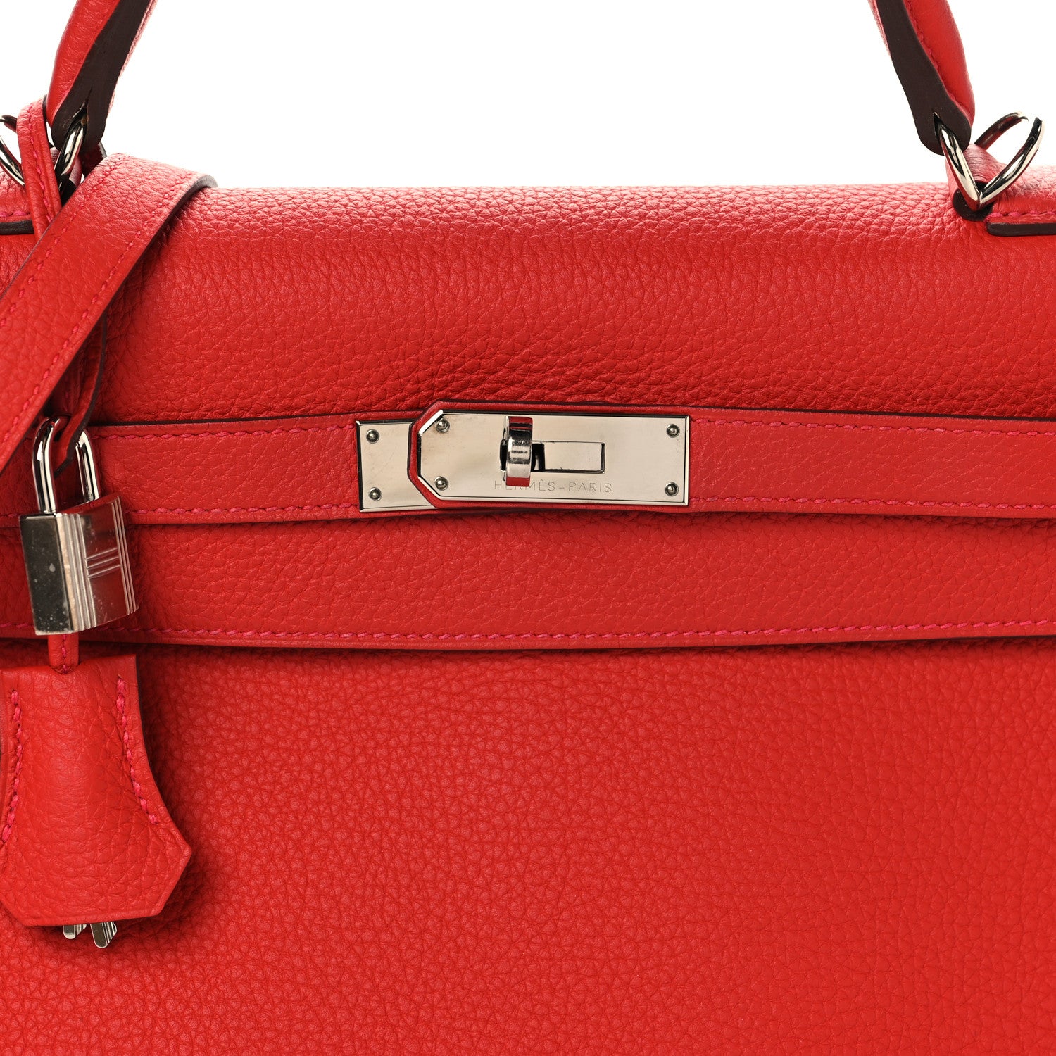 Hermes Togo Kelly Retourne 32 Rouge Casaque 8 of 12