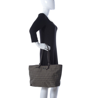 Fendi Zucchino Shopping Tote Tobacco Brown 2 of 8