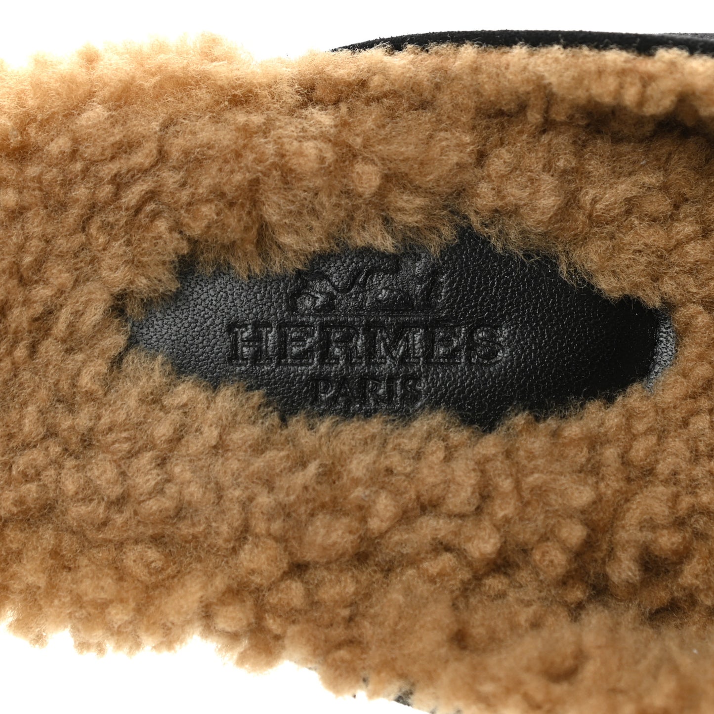Suede Goatskin Woolskin Flore 60 Mules 39 Black Camel