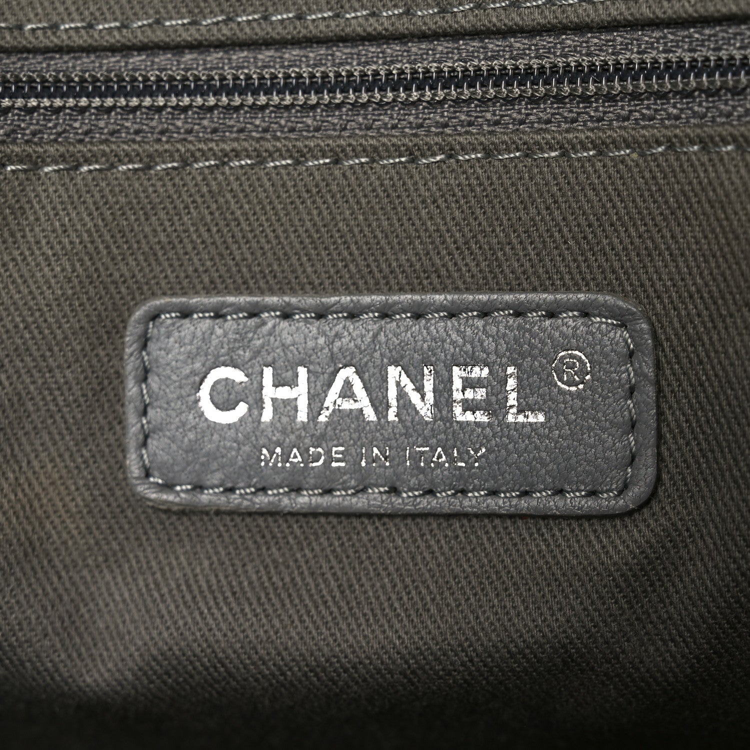 Chanel Denim Deauville Bowling Bag Grey 5 of 10