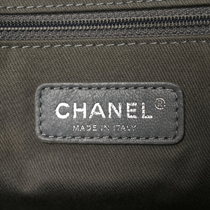 Chanel Denim Deauville Bowling Bag Grey 5 of 10